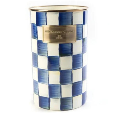 MacKenzie-Childs Royal Check Utensil Holder Vazoda Bohem Aranjman