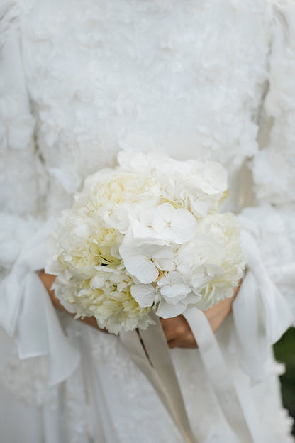 Bordeaux Bride Bouquet and Groom Boutonniere