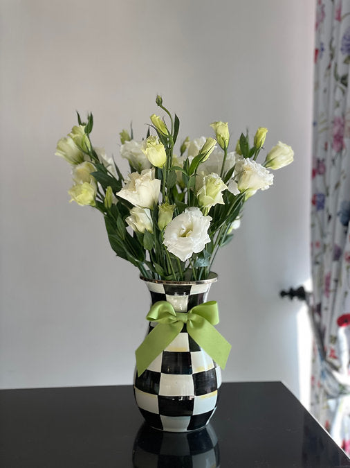 MacKenzie-Childs Lisianthus in Tall Vase