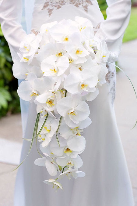 Alhambra Bride Bouquet and Groom Boutonniere