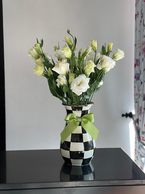 MacKenzie-Childs Lisianthus in Tall Vase