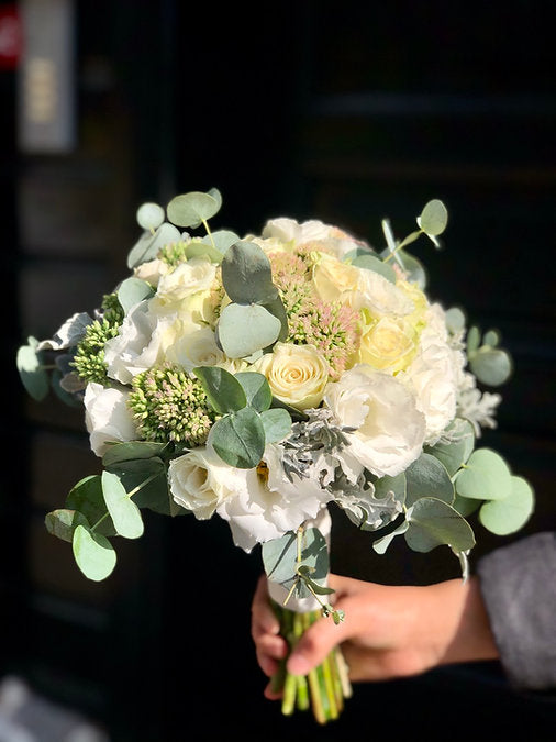 Edinburgh Bride Bouquet and Groom Boutonniere